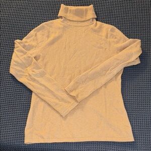 Lord & Taylor Cashmere Turtleneck Sweater - Tan